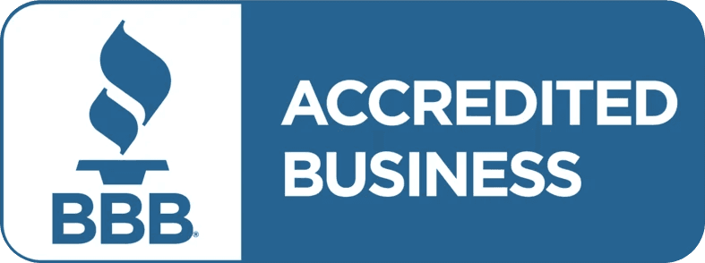 The logo badge for the Better Business Bureau (BBB) Accredited Business.