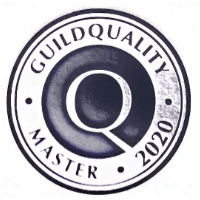 A badge for GuildQuality Master for 2020.